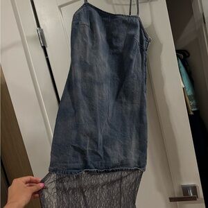 Zara Blue Denim Dress